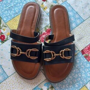 Elegant Navy  Women's Sandals NEW